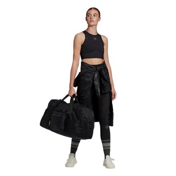 Adidas X Stella McCartney Designer Sports Bra Light Support Black White Mesh New - Picture 10 of 12